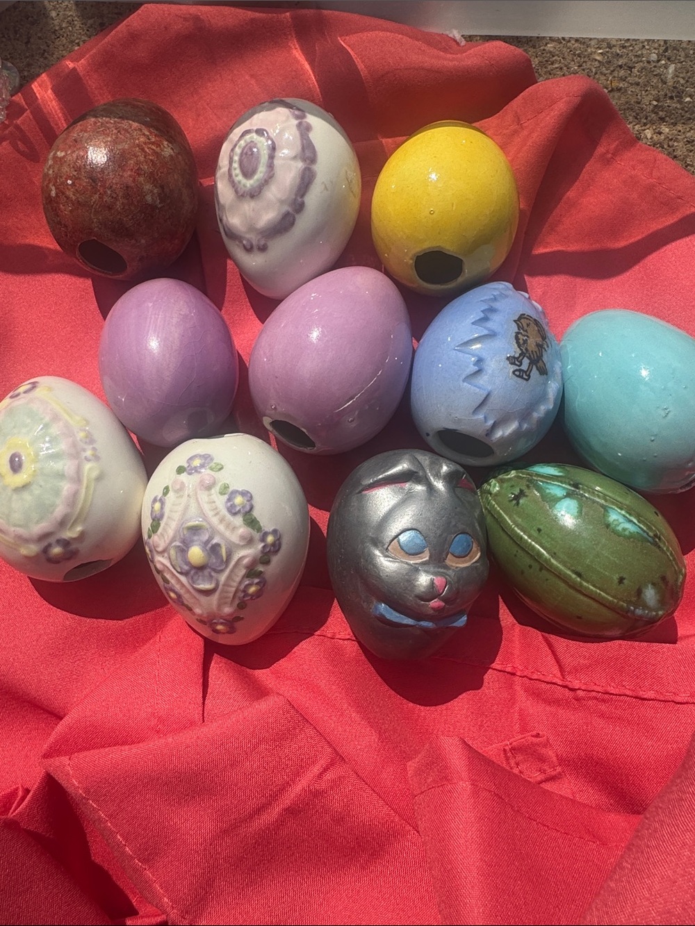 Ceramic Decorative Toy Eggs - Multicolor Kids Toy Set